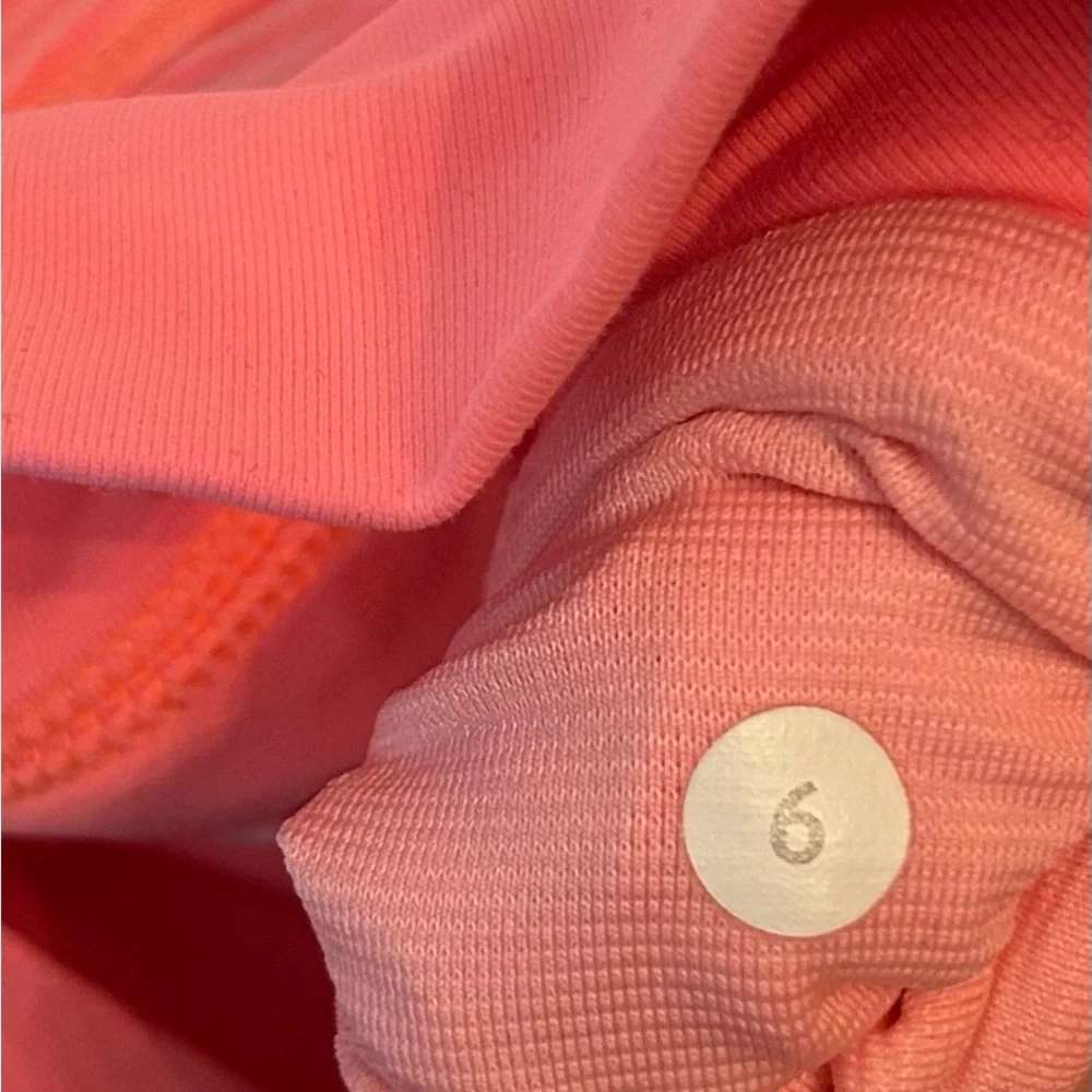 Lululemon Run: Pace Short- Pop Orange/Wagon Stripe Pop Orange/ Size 6 (FLAWED) - Picture 8 of 11